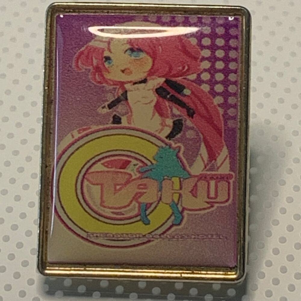 Rare Japanese Anime pinback featuring "Taku"